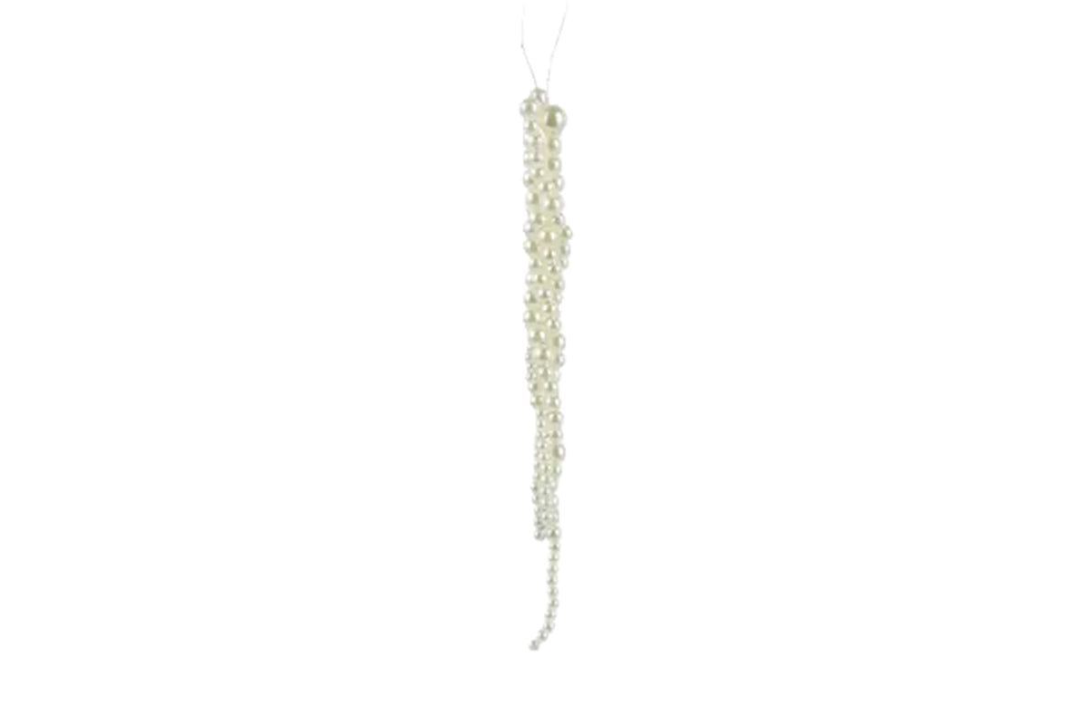 Kaemingk | Hanging Pearl Drop Decoration | Pearl | 20cm