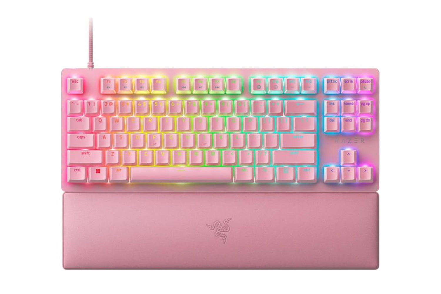 Razer Huntsman V2 Tenkeyless - Linear Optical Switch Gaming Keyboard | US | Quartz