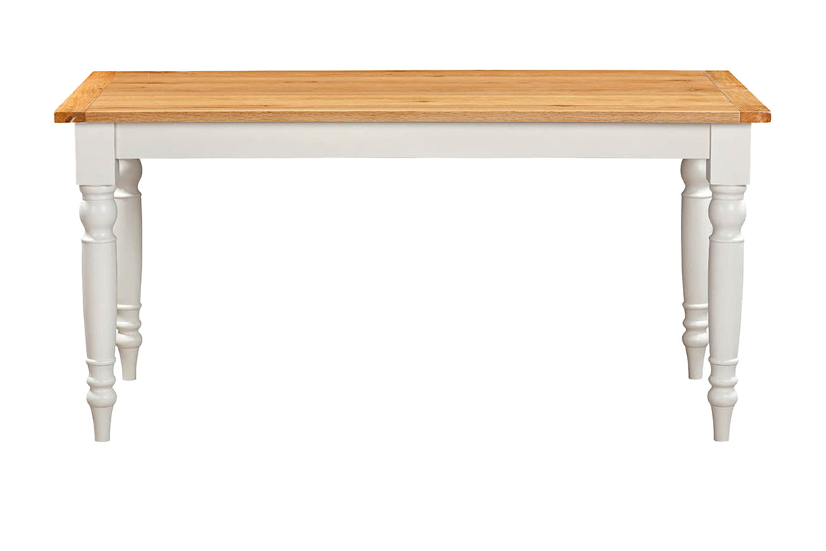 Juliette Rectangular Dining Table | 160cm | Oak | White