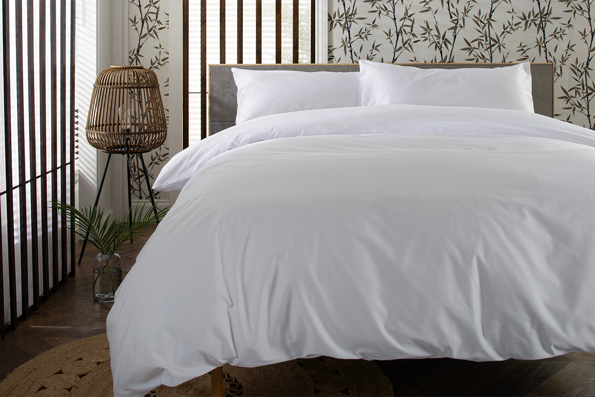 200TC Fitted Sheet | White | Double