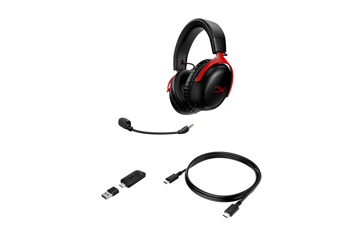 HyperX Cloud III Wireless Gaming Headset | Black/Red