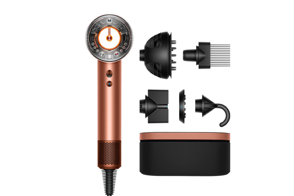 Dyson Supersonic Nural Hair Dryer with Curly+Coily | 143714-01 | Amber Silk