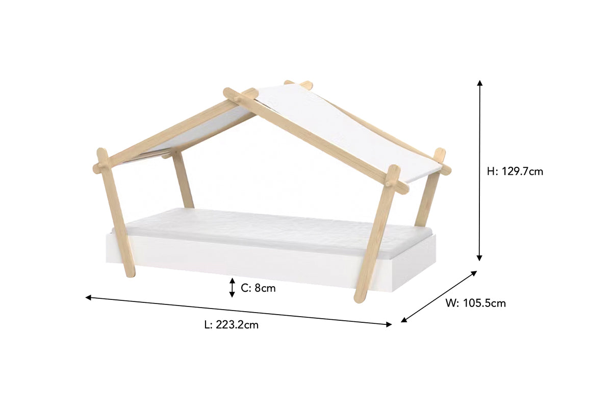 Lodge Bed Frame | Single | 3ft