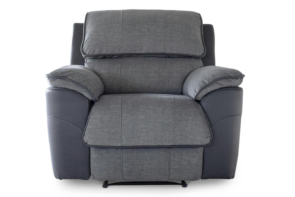 Potts Armchair | Manual Recliner | Fabric | Grey