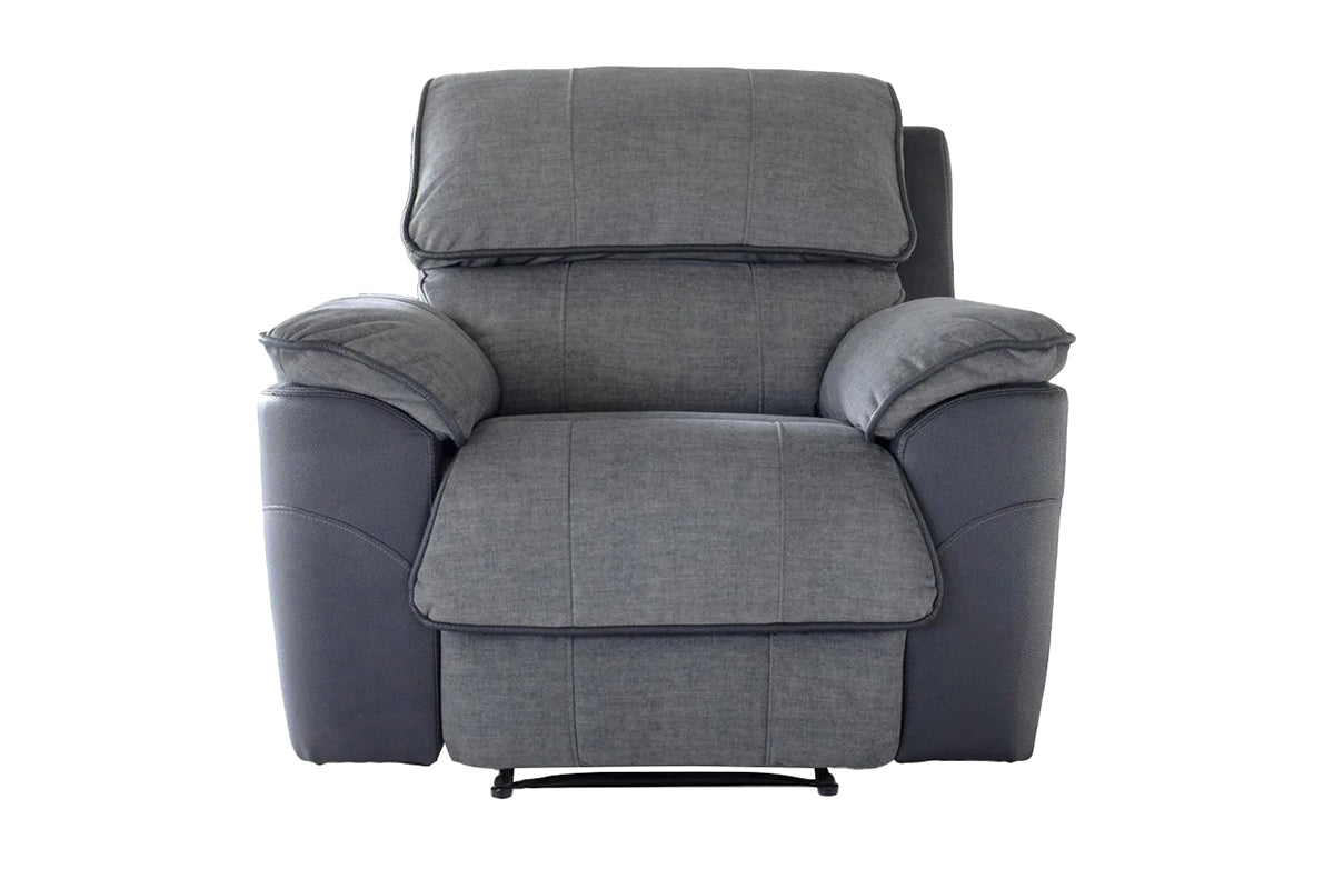 Potts Armchair | Manual Recliner | Fabric | Grey