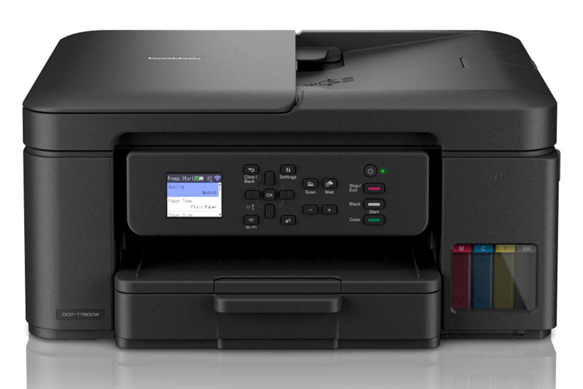 Brother 3-in-1 Compact Wireless Multifunction Ink Tank Printer | DCP-T780DW | Black