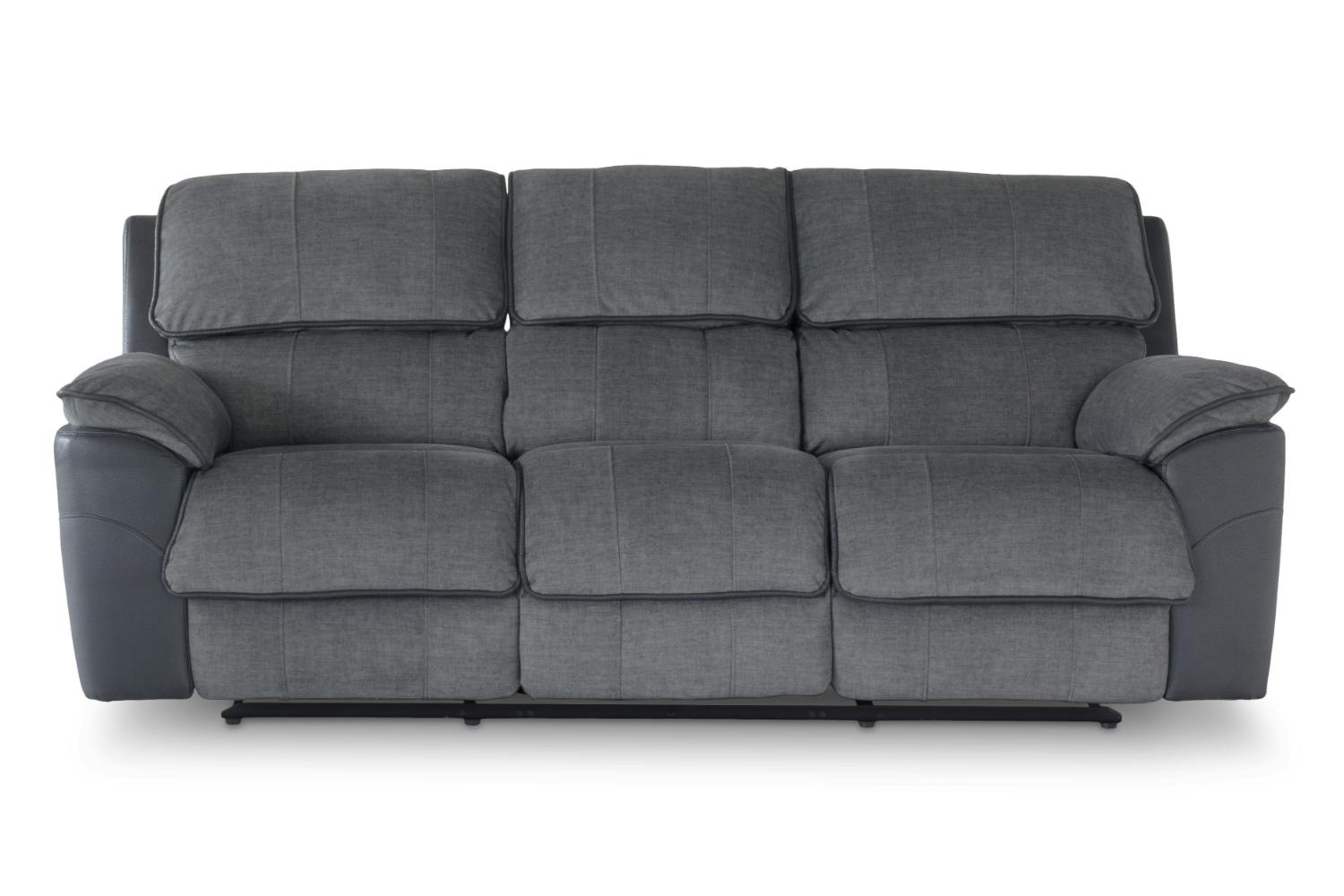 Potts 3 Seater Sofa | Recliner | Fabric | Grey