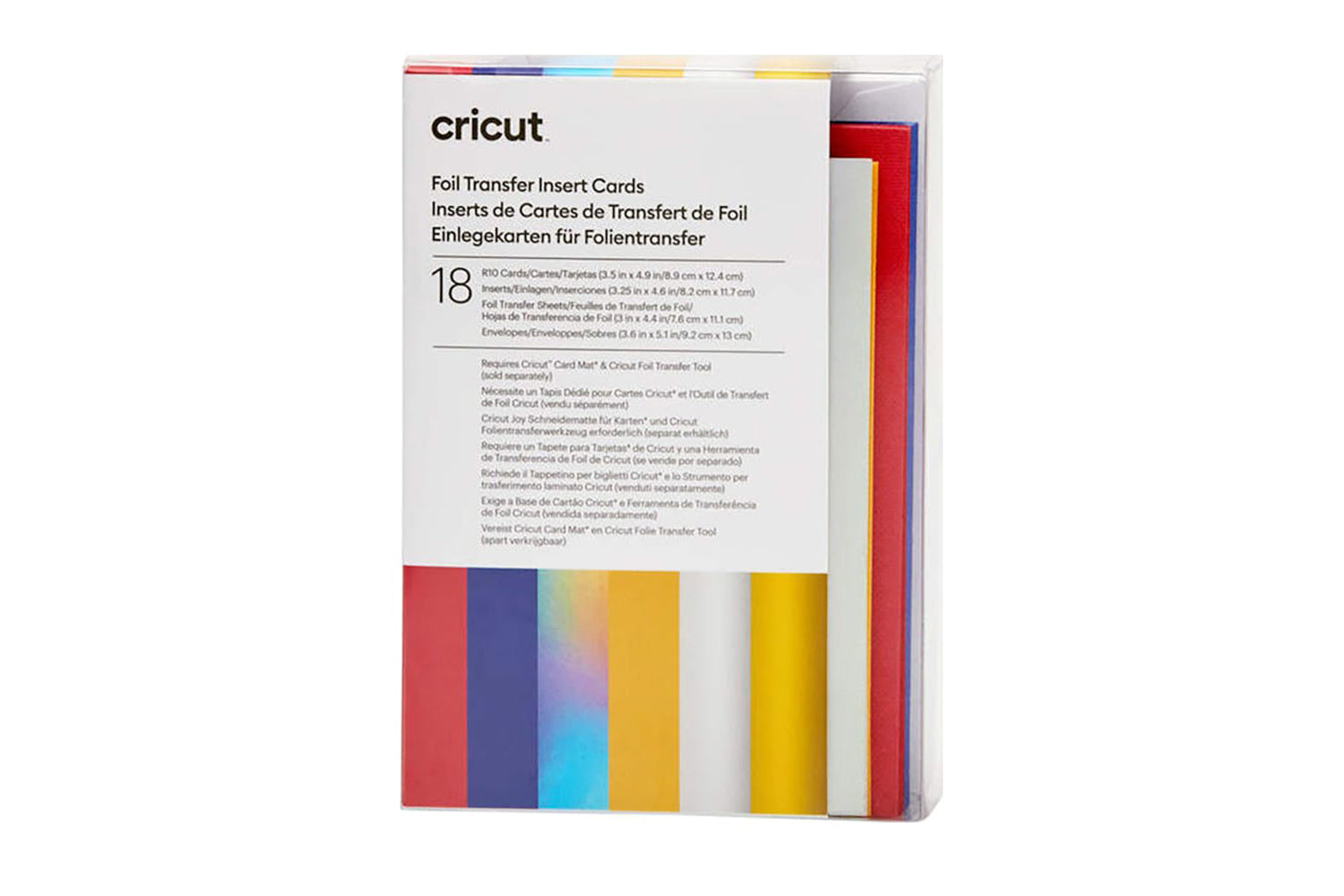 Cricut Celebration Sampler Foil Transfer R10 Insert Cards | 18 ct