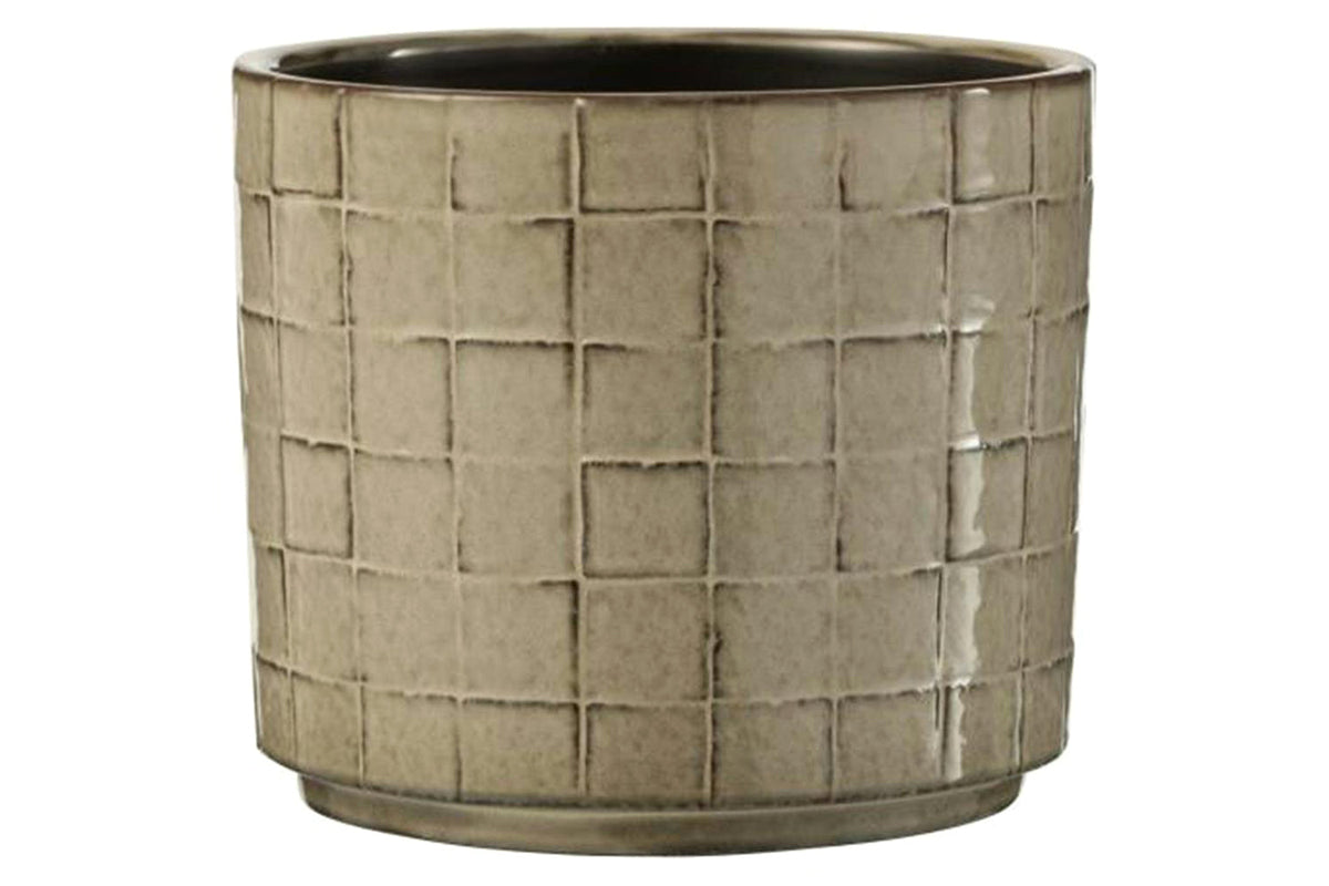 Flowerpot Squares | Beige & Grey | Large