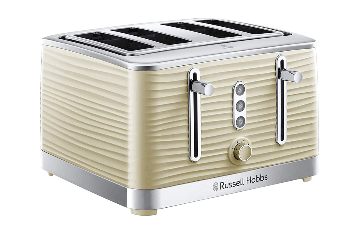 Russell Hobbs Inspire 4 Slice Toaster | 24384 | Cream