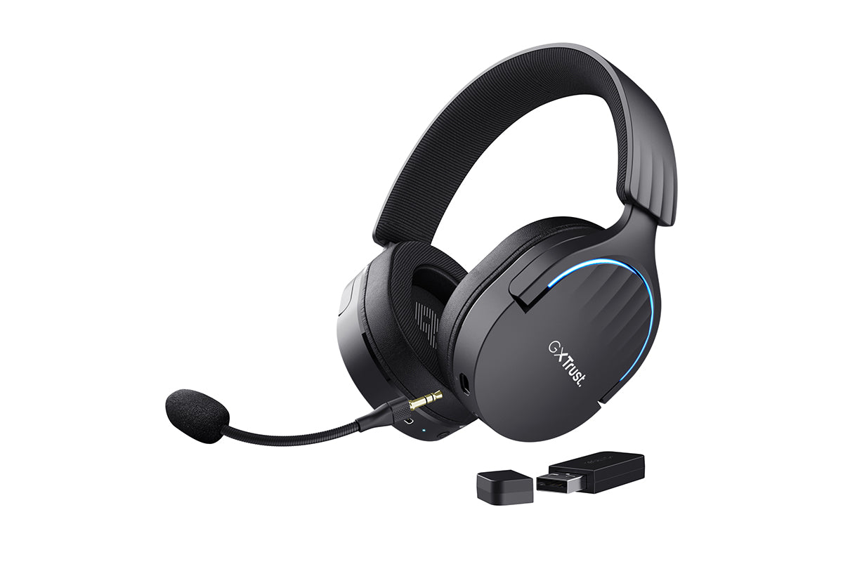 Trust Gaming GXT 491 Fayzo Over-Ear Wireless Gaming Headset | Black