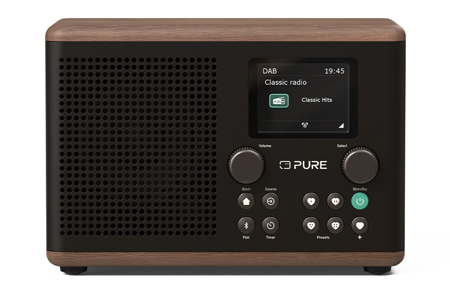 Pure-Audio Classic H4 Digital Radio | Coffee Black/Walnut