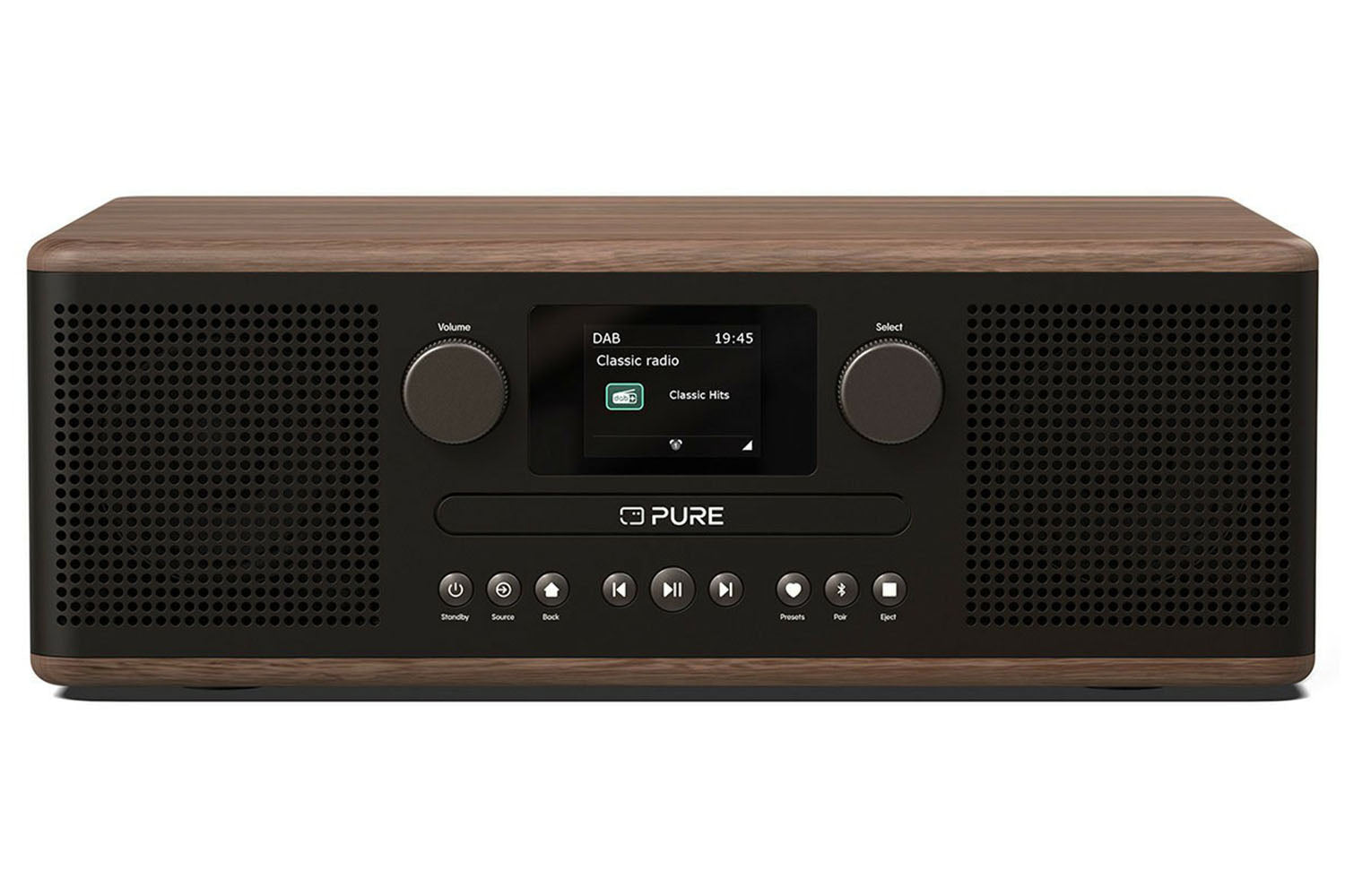 Pure Audio Classic C-D6 DAB+/FM Digital Radio | Coffee Black/Walnut