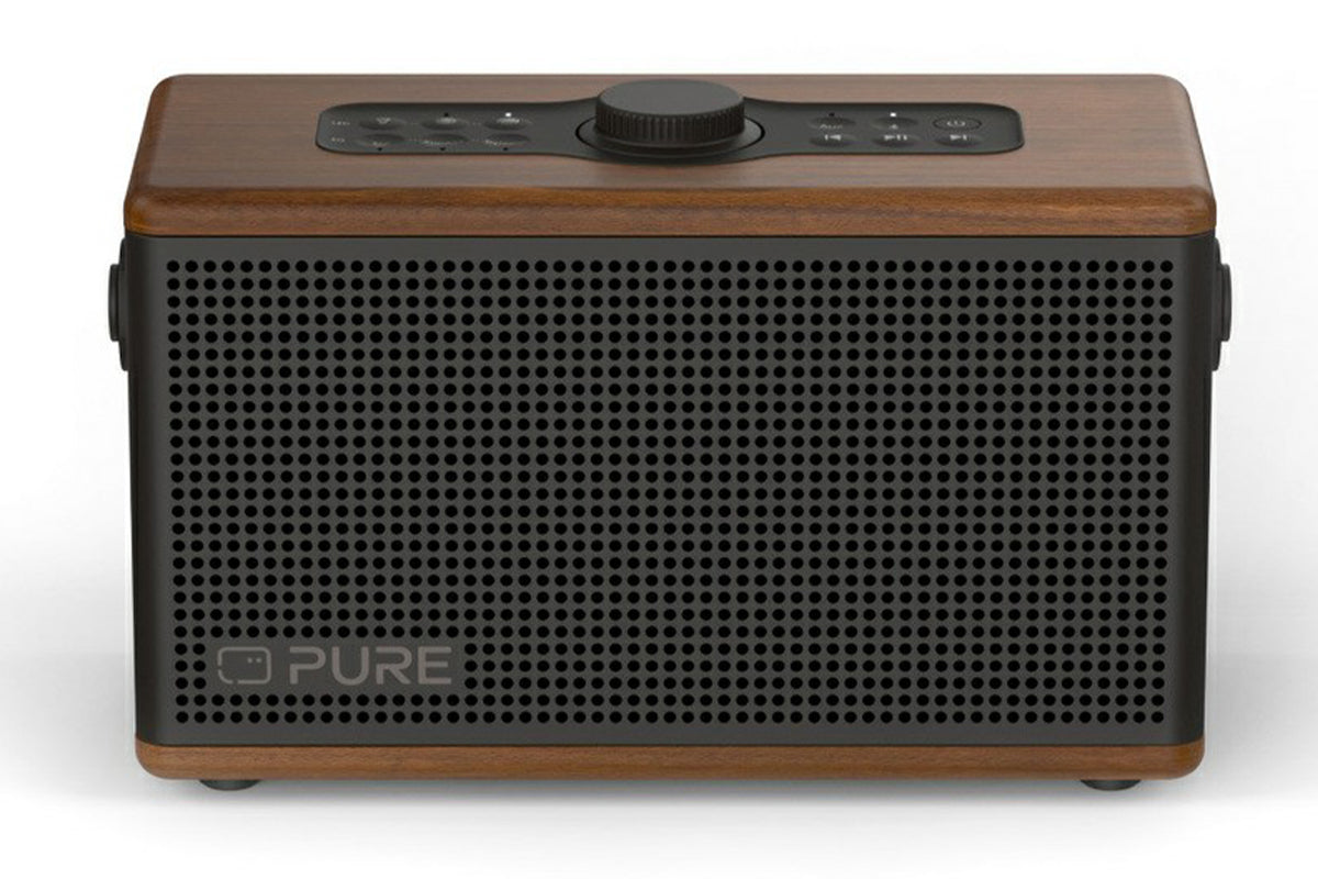 Pure Audio Classic Portable Bluetooth Speaker | Coffee Brown/Walnut