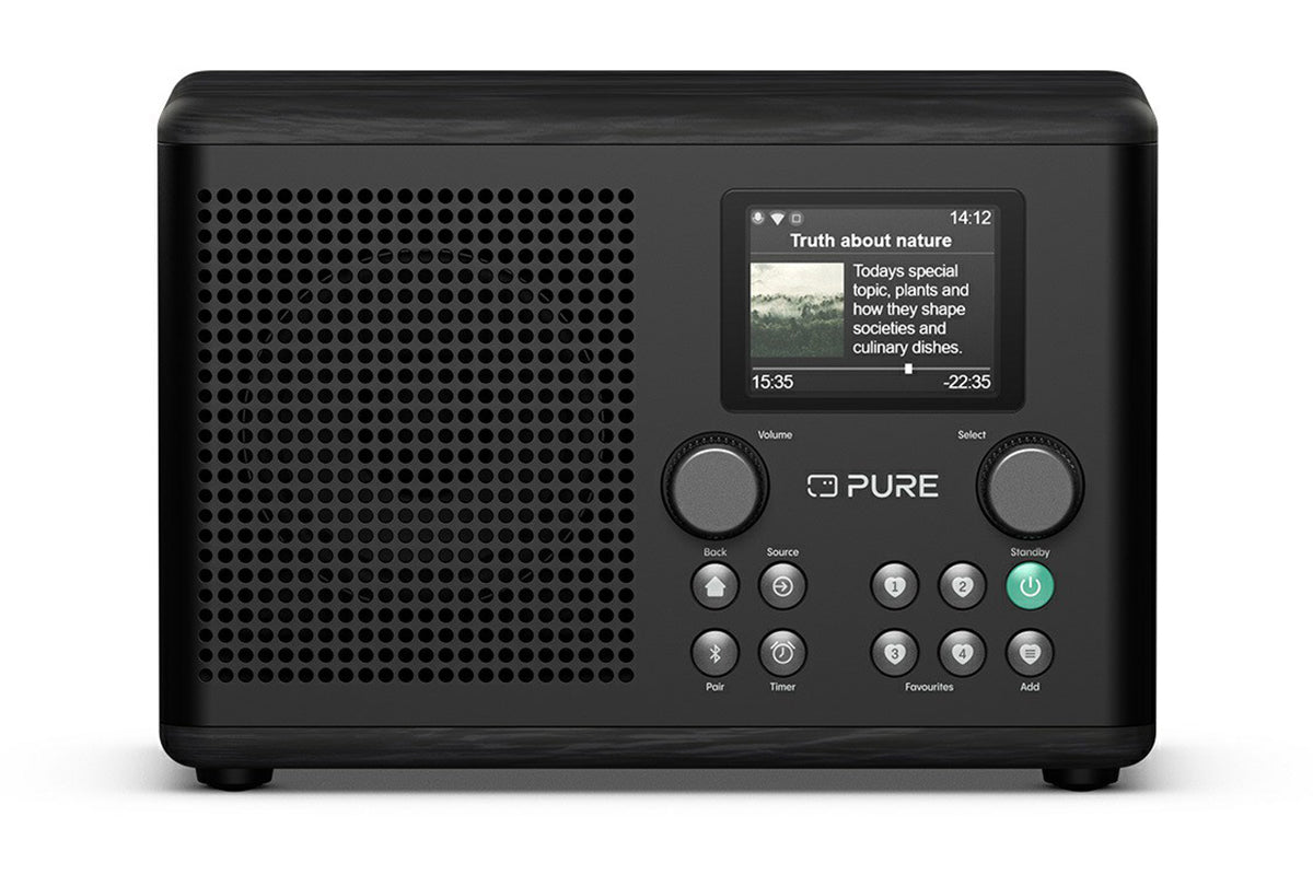 Pure Classic H4i Charming Compact Internet Radio | Black/Ash