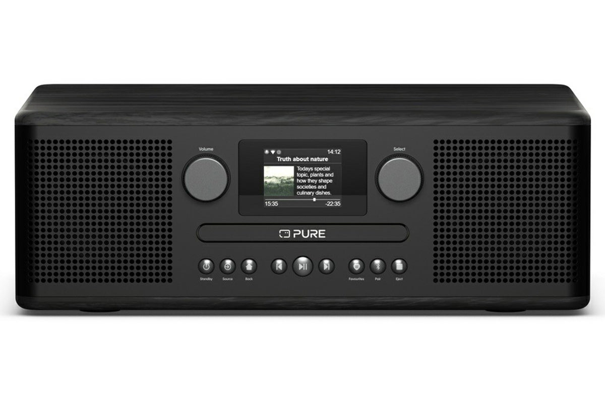 Pure Classic C-D6i Charming All-in-One Internet Radio | Black/Ash