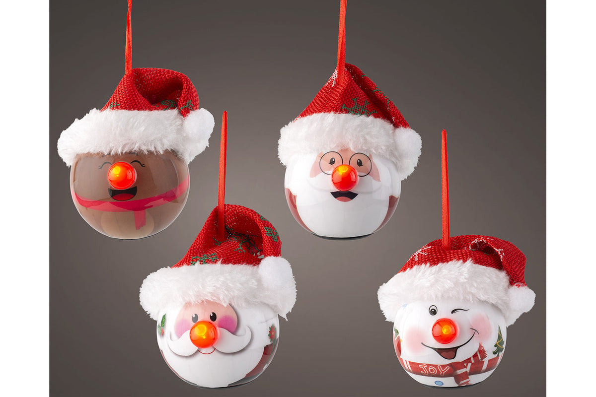 Christmas Decoration | LED Flashing Bauble | Multicolour | 7.5 cm-2