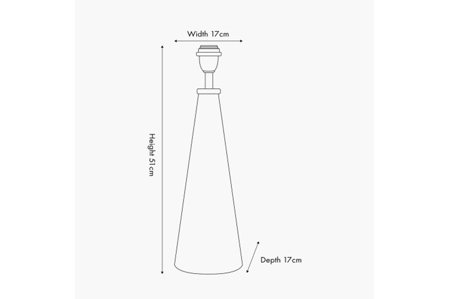 Alejo Stripe Conical Table Lamp | Black/White