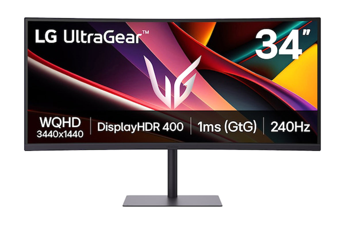 LG UltraGear G6 34” Curved WQHD Gaming Monitor | 34G630A-B.AEKQ