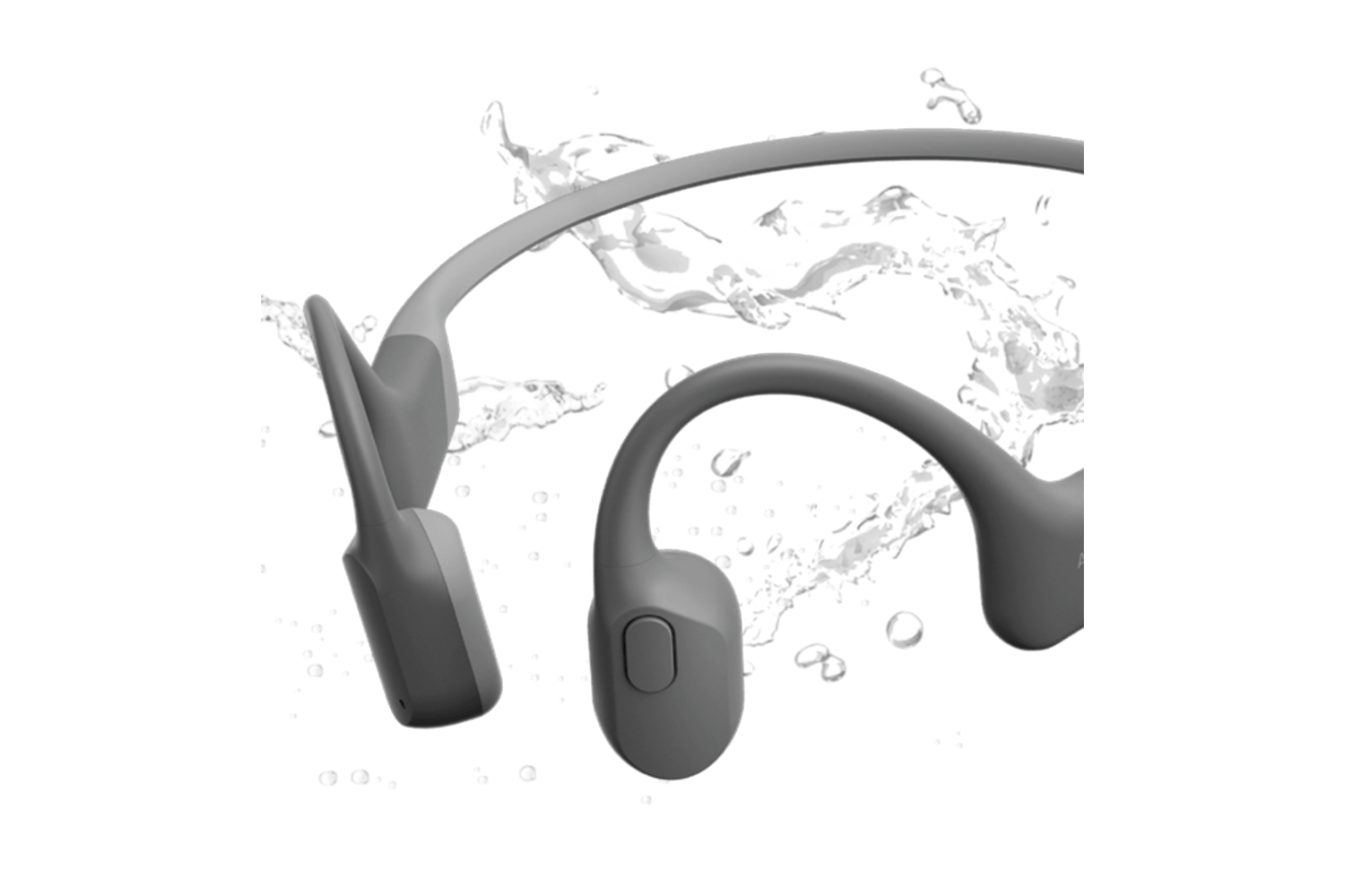Shokz OpenRun Open-Ear Wireless Headphones | Lunar Grey