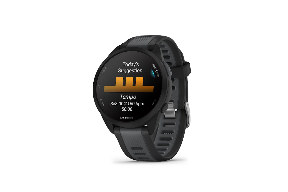 Garmin Forerunner 165 ブラック Garmin Forerunner 165 - 43mm - Black/Slate/Grey – Run North West