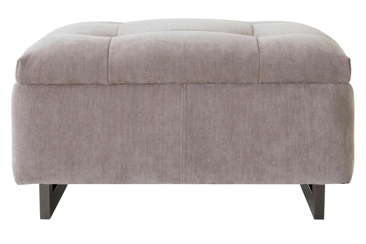 Cruz Footstool | Fabric | Nutmeg