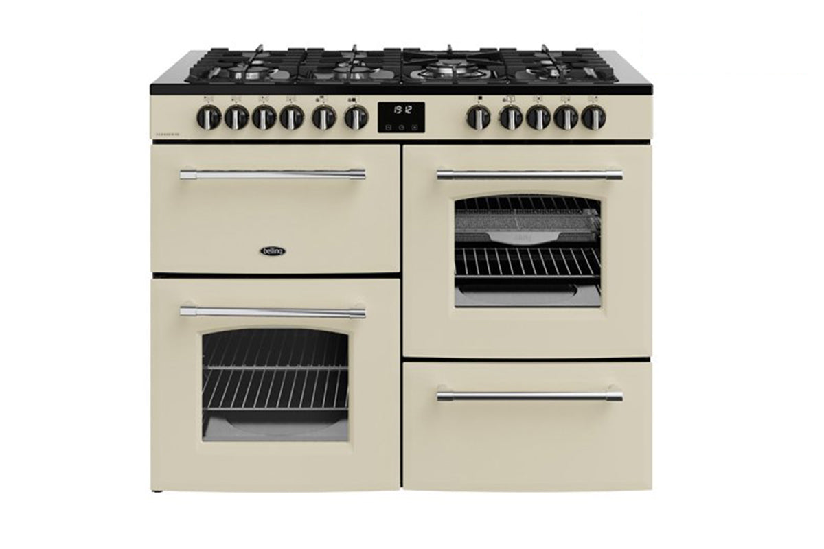 Belling Farmhouse 110cm Dual Fuel Range Cooker | 444411839 | Cream