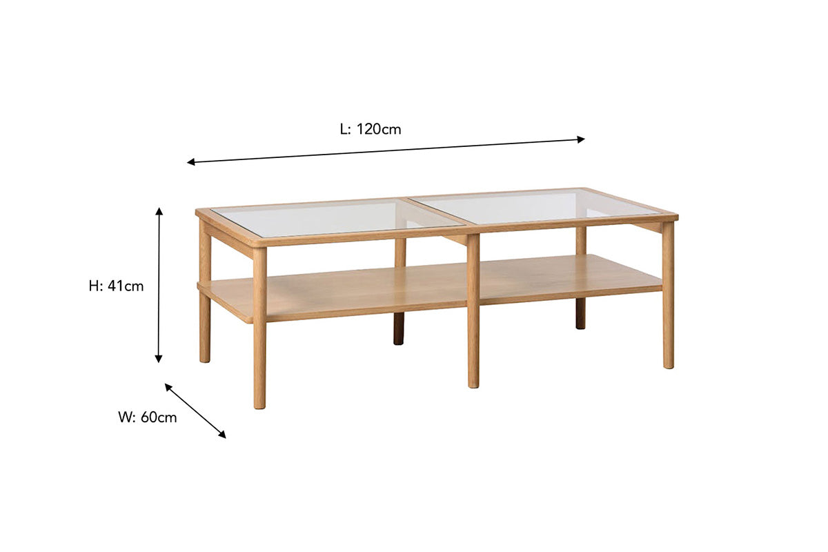 Boden Coffee Table | Natural Oak | Rectangular