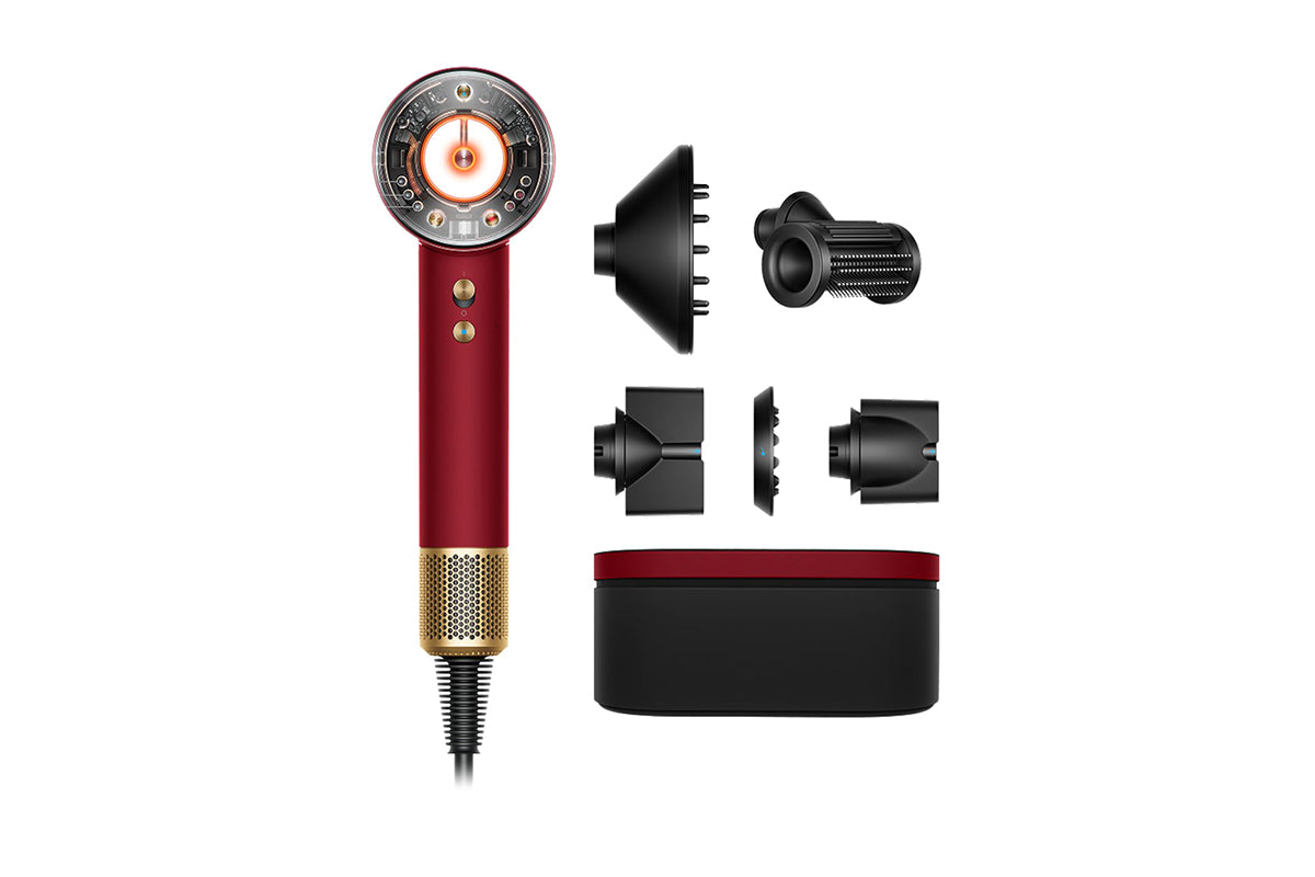 Dyson Supersonic Nural Hair Dryer Straight+Wavy | 493120-01 | Red Velvet/Gold
