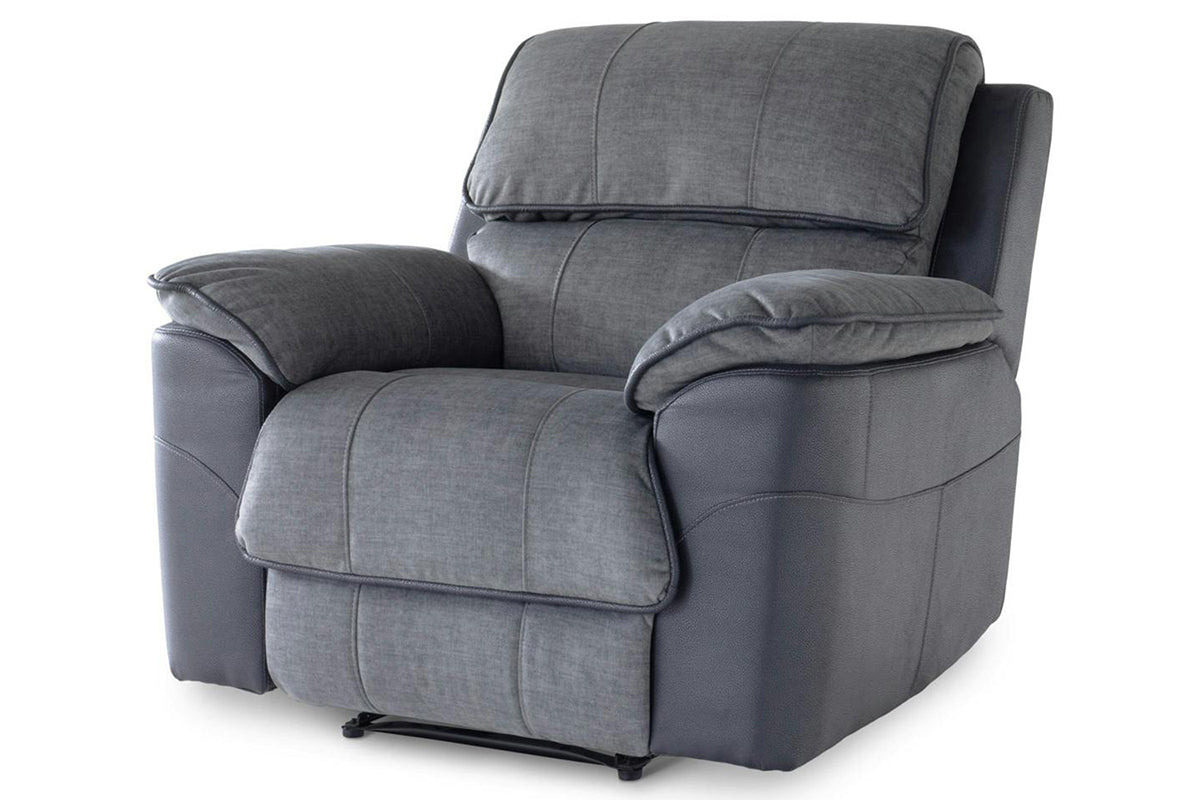 Potts Armchair | Manual Recliner | Fabric | Grey
