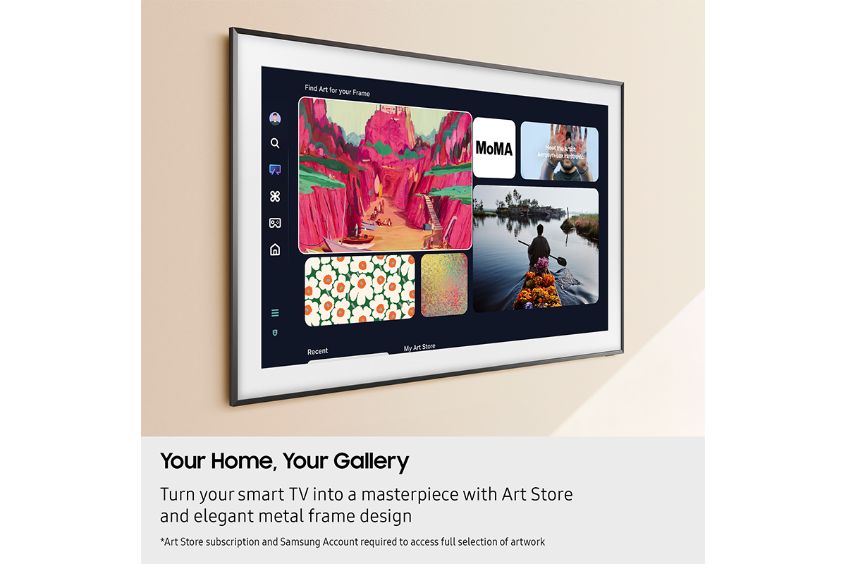Samsung 43 Inch The Frame, QLED AI Smart TV with Art Mode & Wall Mount
