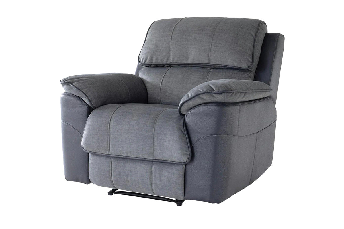 Potts Armchair | Manual Recliner | Fabric | Grey