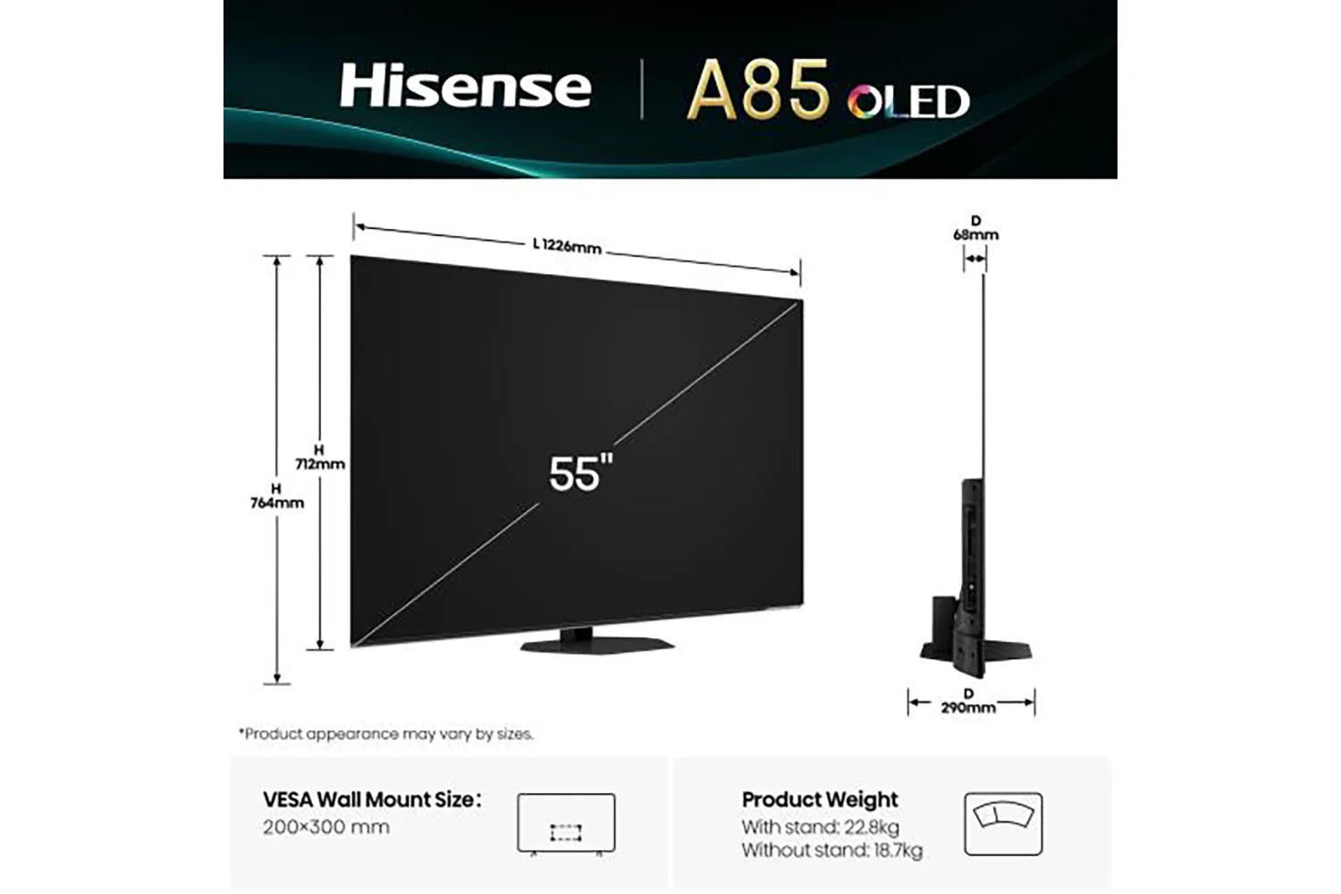 Hisense A85Q 55