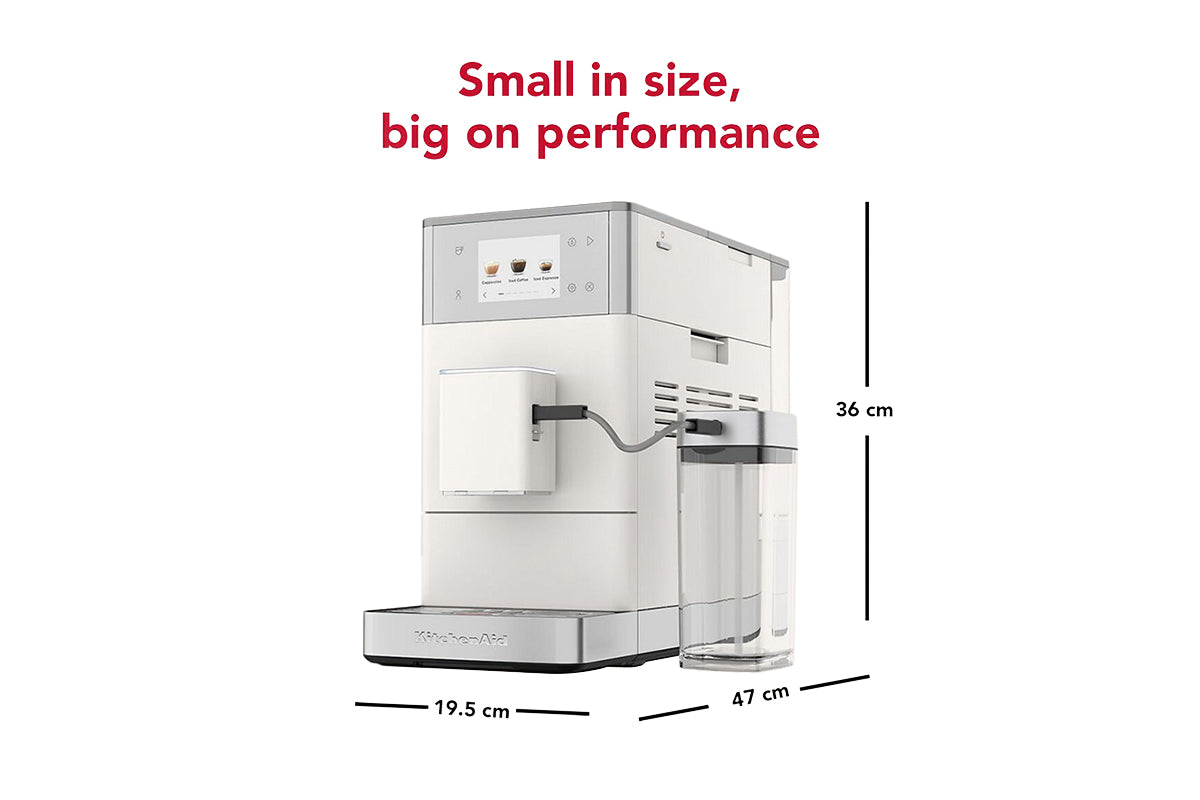 KitchenAid KF4 Fully Automatic Espresso Coffee Machine | 5KES8454BPL | Porcelain White-10