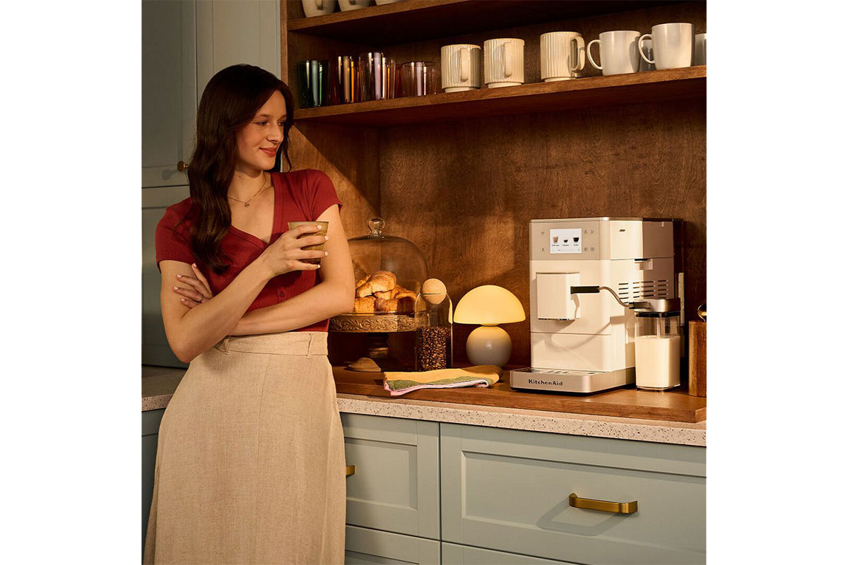 KitchenAid KF4 Fully Automatic Espresso Coffee Machine | 5KES8454BPL | Porcelain White-2