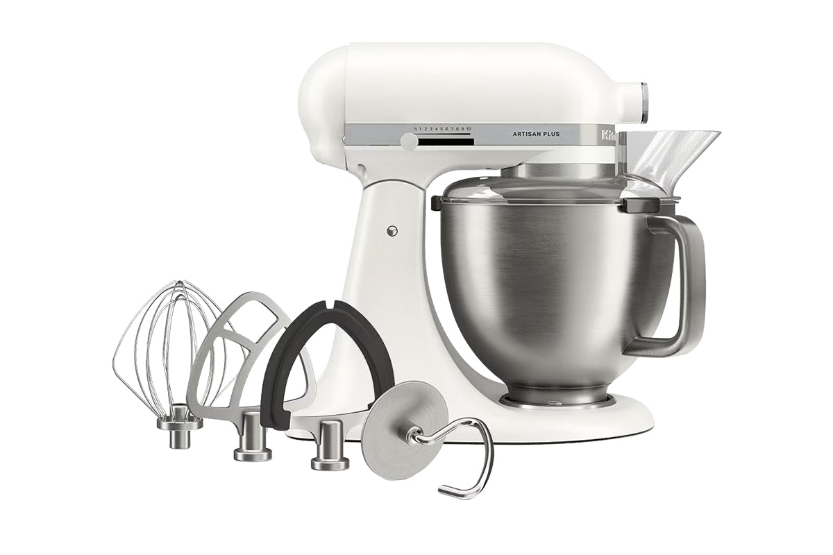 KitchenAid Artisan Plus 4.7L Tilt Head Stand Mixer | 5KSM50PKVBPL | Porcelain White-3