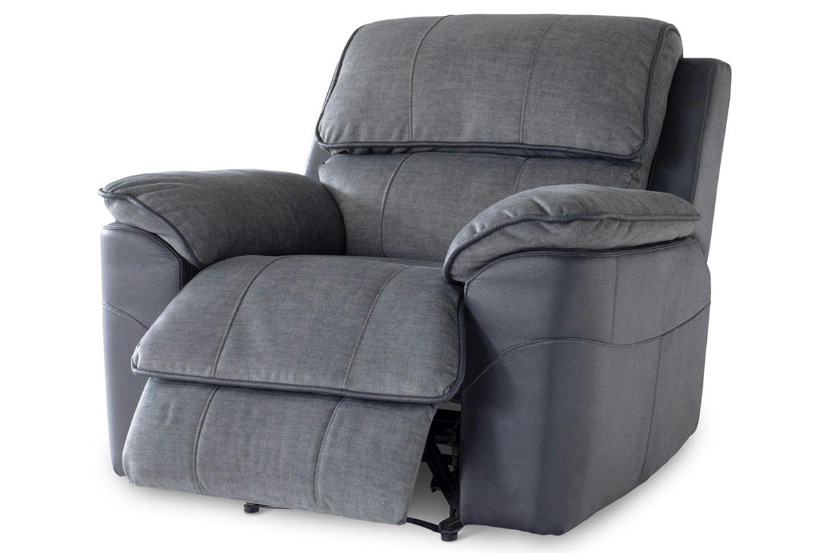 Potts Armchair | Manual Recliner | Fabric | Grey