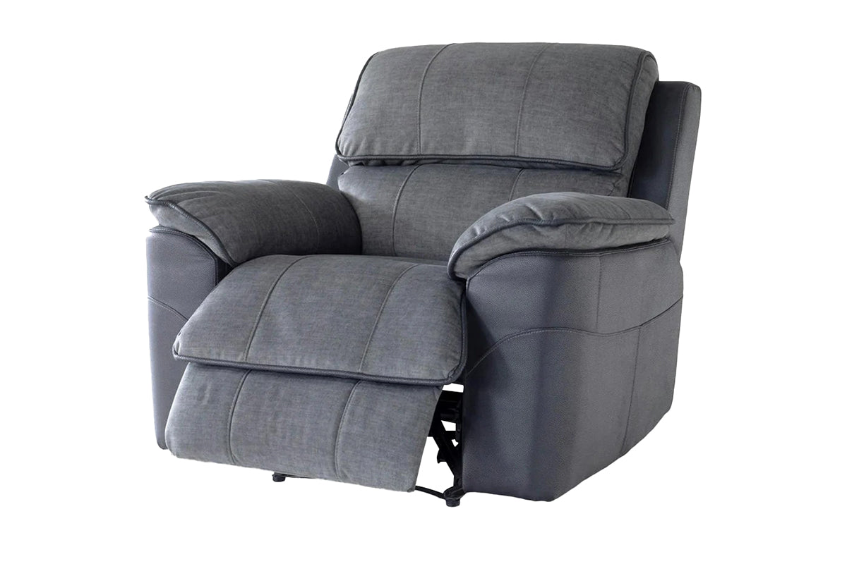 Potts Armchair | Manual Recliner | Fabric | Grey