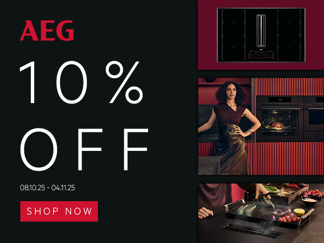 Invest in performance and style with 10% off selected AEG appliances.