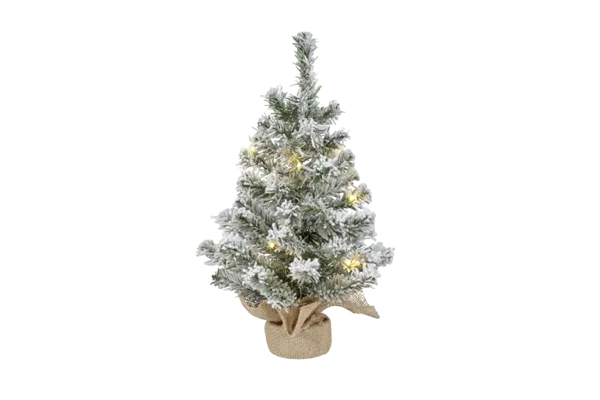 Christmas Decoration | Snowy Imperial Mini Christmas Tree | Green/Warm White | 45 cm