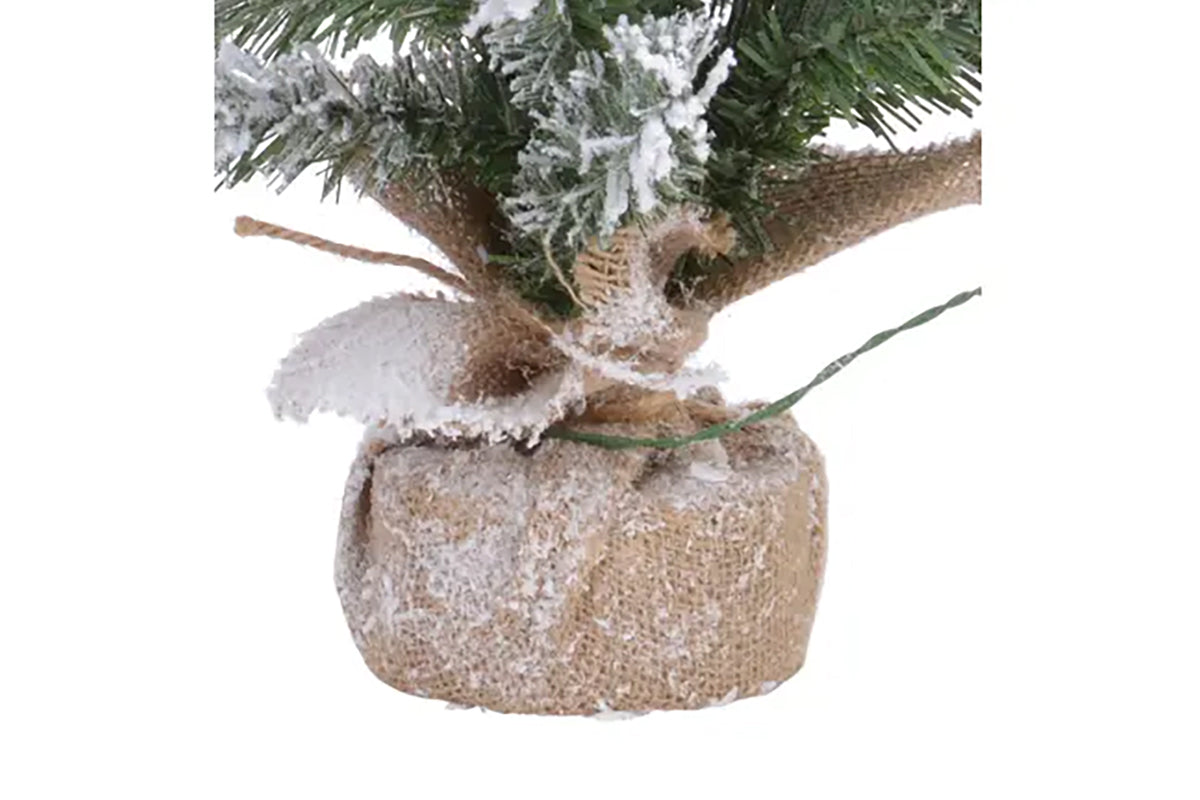 Christmas Decoration | Snowy Imperial Mini Christmas Tree | Green/Warm White | 45 cm-6