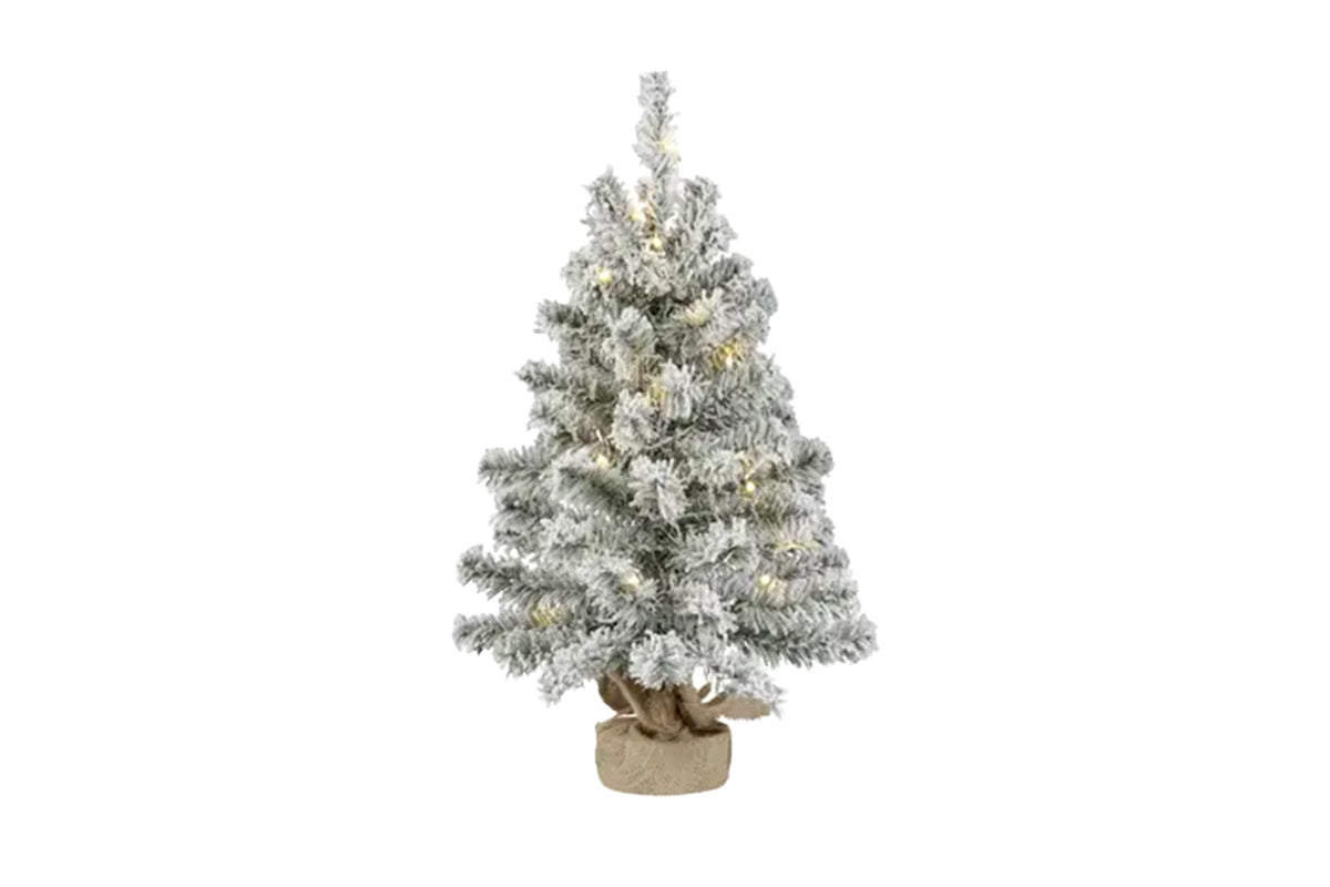 Christmas Decoration | Snowy Imperial Mini Christmas Tree | Green/Warm White | 60 cm
