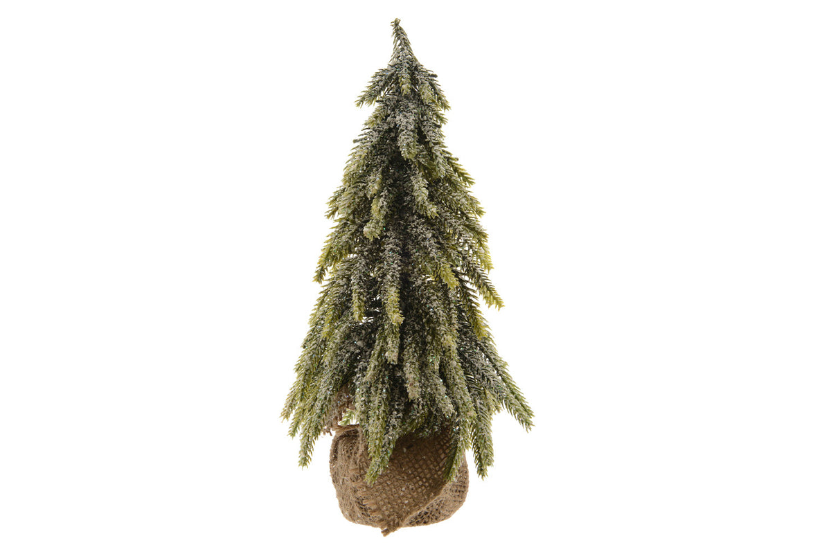 Christmas Decoration | Mini Snowy Indoor Christmas Tree | Green | 35 cm