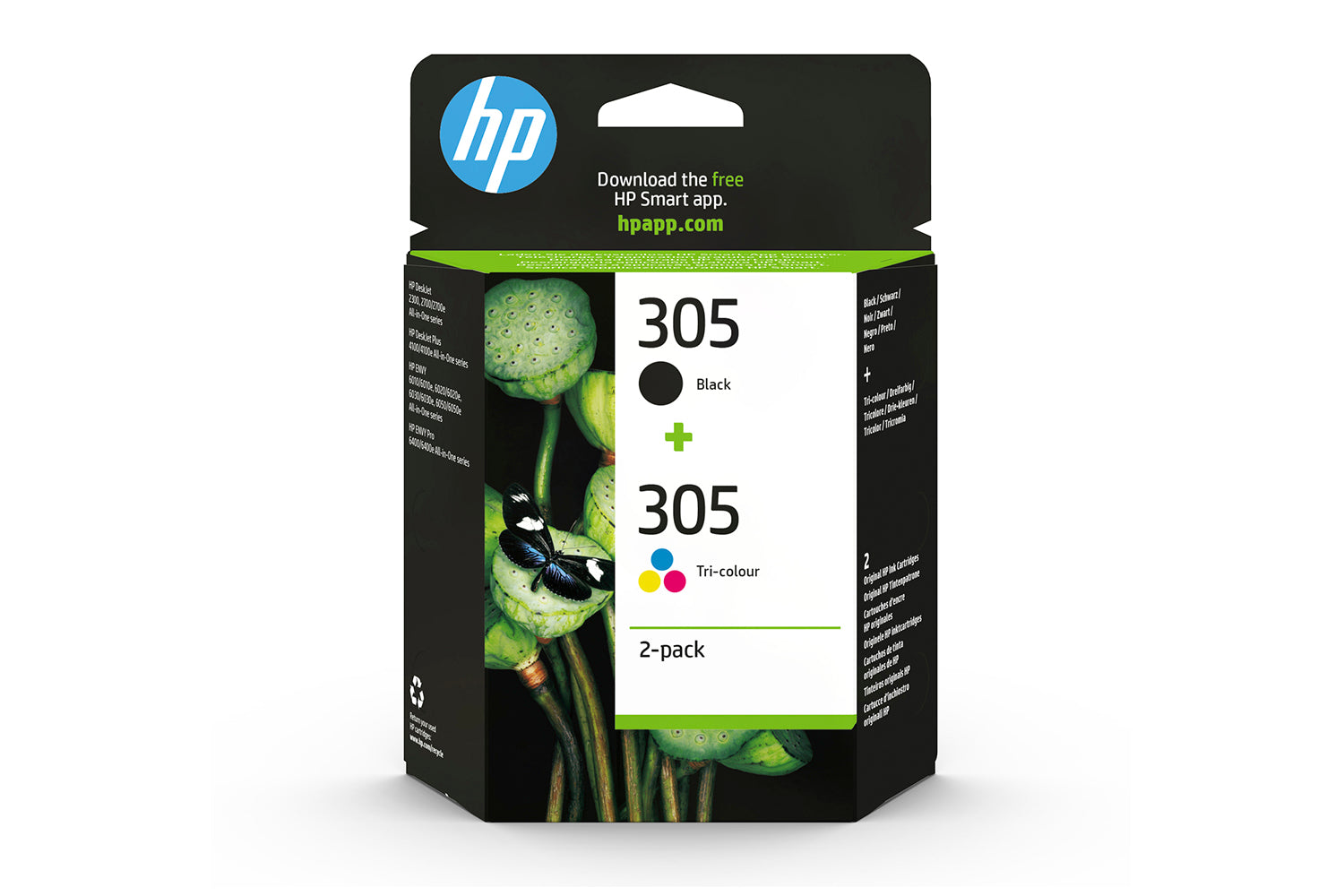 HP 305 Original Ink Cartridge Combo | Multicolour | 2 Pack