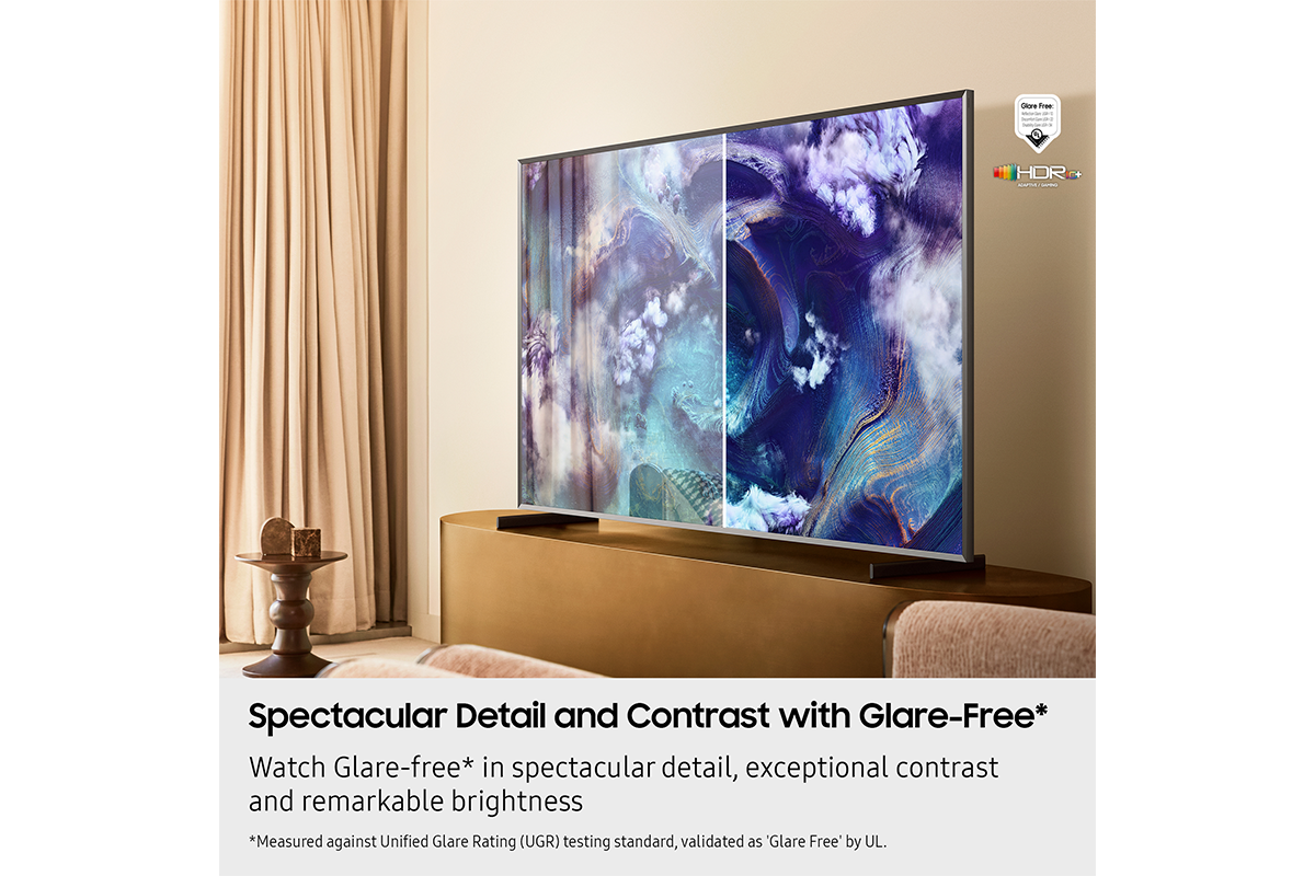 Samsung 75 Inch Neo QLED 4K with Mini LED QN90F Glare Free AI Smart TV
