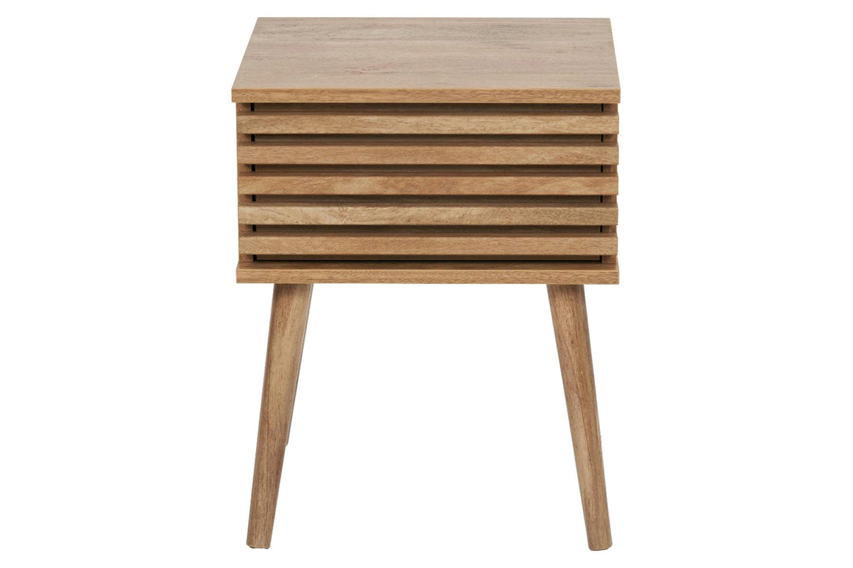 Larvik Wood Bedside Locker | 1 Drawer | Natural