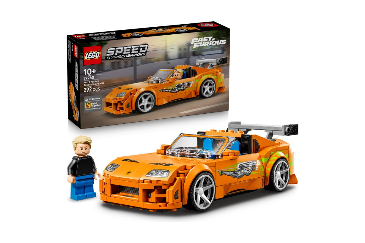 LEGO Speed Champions The Fast and The Furious Toyota Supra MK4 Car Building Toy