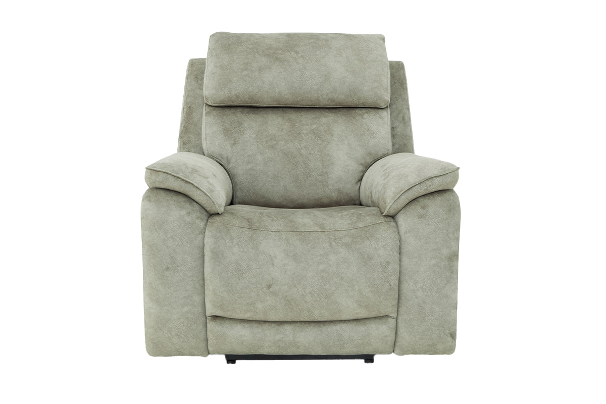 Quinn Armchair | Power Recliner | Leather | Marble Charcoal Grey