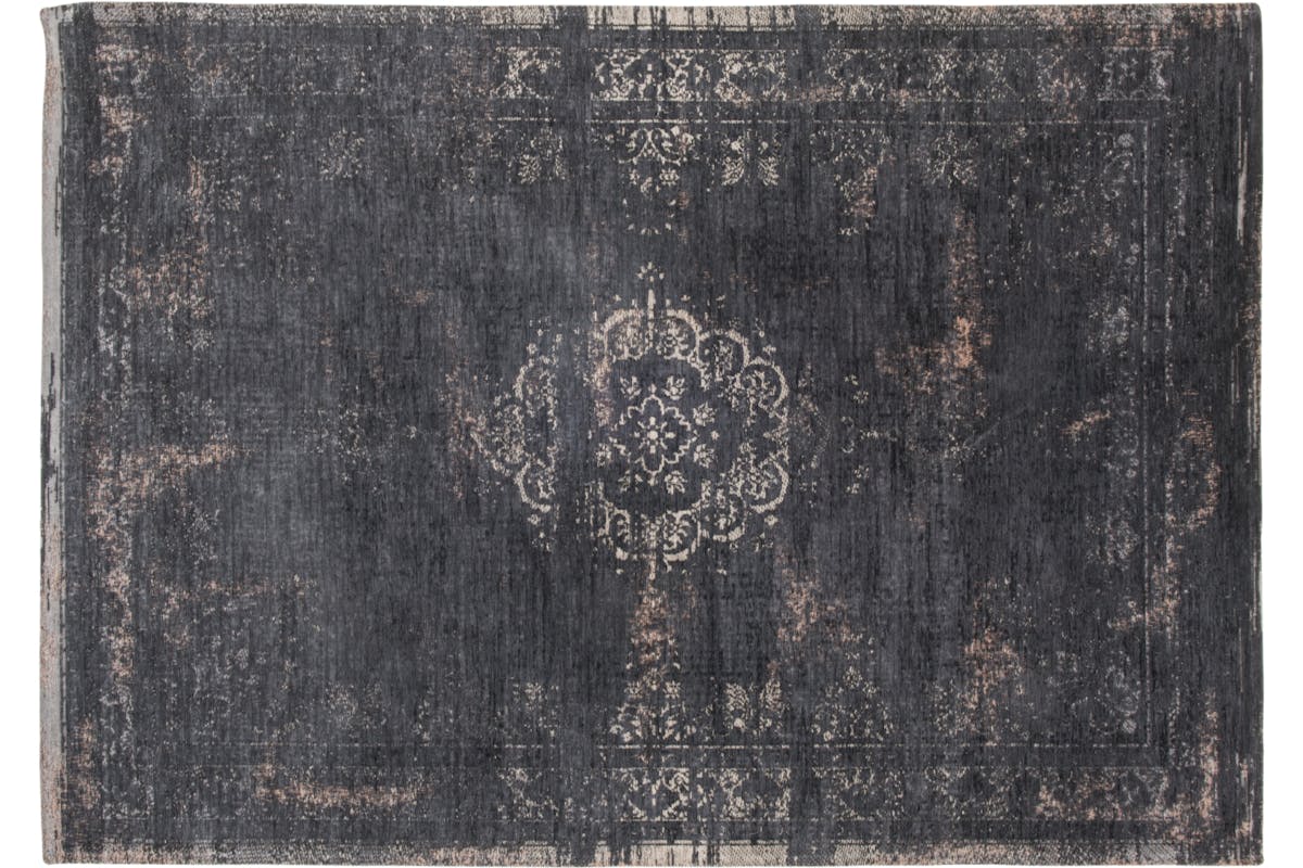 Eco Medallion Mineral Black Rug | Charcoal | 240 x 340 cm