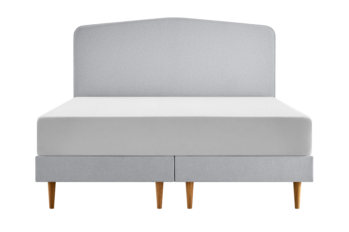 Tempur | Form Static Geometric Bed Frame | King | 5ft | Light Grey